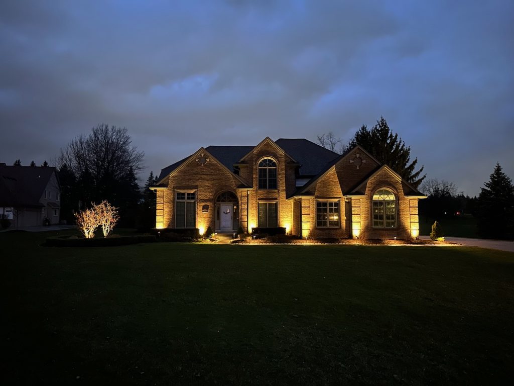 Blackstone Landscaping Project at Night | Blackstone Landscaping blackstone landscaping project at night