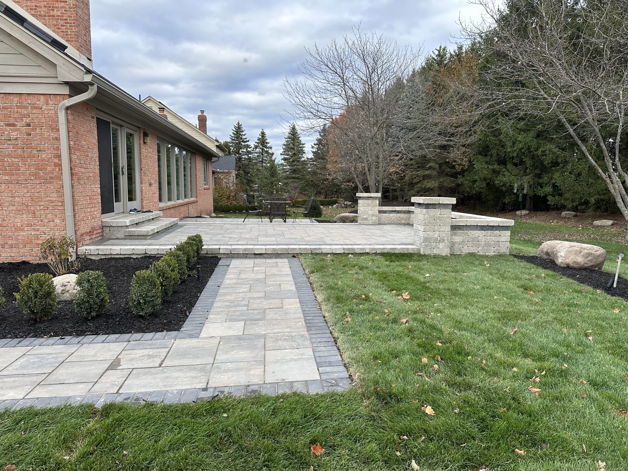northville renovation and patio